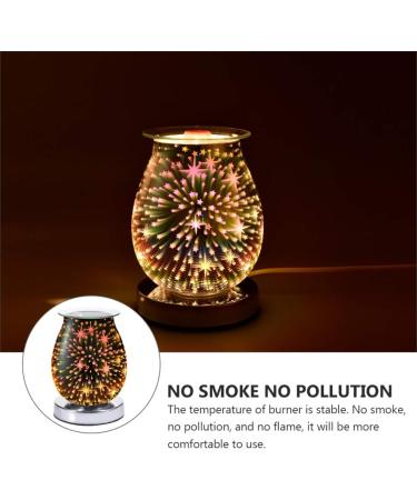 Yule Essential Oil Diffuser - 3D Glass Star Electric Wax Melter Night Light | Touch Control Aroma Lamp for Bedroom & Office (US Plug) | Decorative Fragrance Diffuser in Assorted Colors - Buy Online on GoSupps.com
