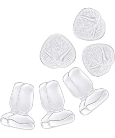Forefoot Heel Pads - Silicone Transparent Thickened Shock Absorption Waterproof & Wear Resistant Cushion for Maximum Comfort - Buy Online on GoSupps.com