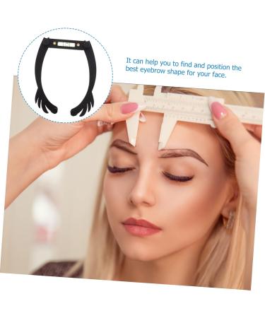 Beavorty Eyebrow Ruler White White Outfit Eye Brow Shaping Kit Eyebrow Threading Suite Aluminum Alloy Eyebrow Line 1 count (Pack of 1) Black - Buy Online on GoSupps.com