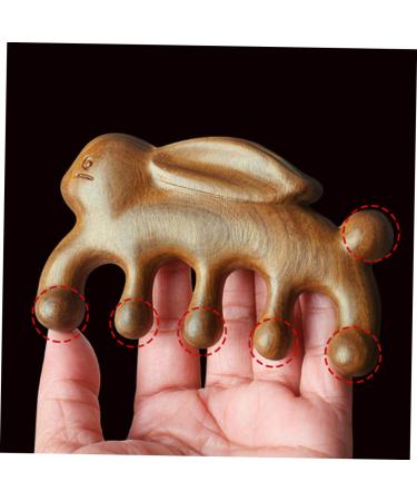 Magiclulu Green Sandalwood Massage Comb | Multifunctional Wooden Scalp Massager for Effective Scalp Nursing & Relaxation - Buy Online on GoSupps.com