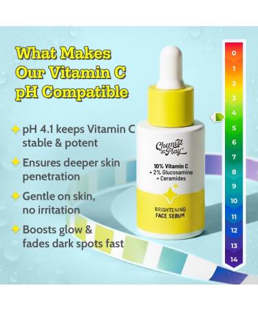 Chemist At Play Vitamin C Face Serum | Lightweight Daily Serum for Skin Care Routine | 30ml Vitamin C -30ml - Buy Online on GoSupps.com