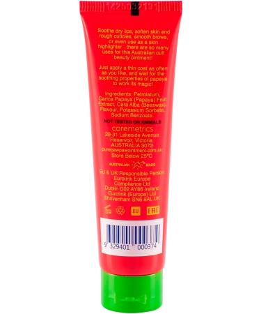 Pure Paw Paw Australian Ointment with Cherry to Smooth and Soothe Suitable For Lips All Skin Types and Makeup 25g - Buy Online on GoSupps.com