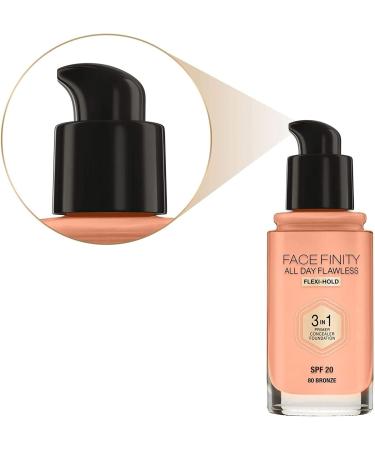 Face Finity All Day Flawless 3-in-1-80 Bronze Pack of 3 (3 x 30 ml) - Buy Online on GoSupps.com