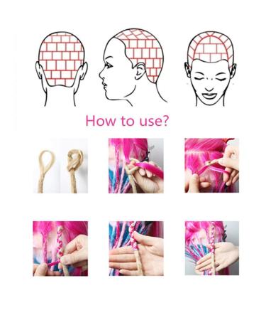 DSoar 20 inch Dreadlocks Extensions - Synthetic Braiding Hair for Men & Women - 12 Strands Full Hippie Style - Black Hair Extensions - Buy Online on GoSupps.com