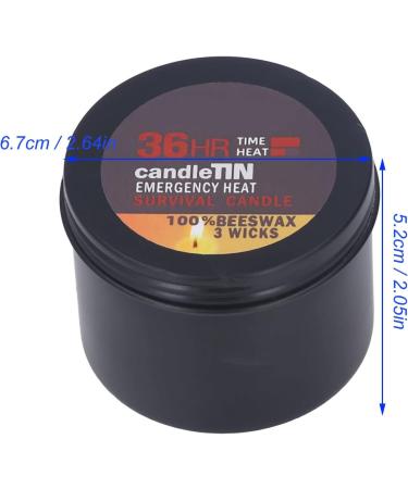 3 Wicks Survival Candle  Portable Emergency Candle Tealight Candle 36 Hours Burning for Home Outdoor Camping and Emergency Kit - Buy Online on GoSupps.com