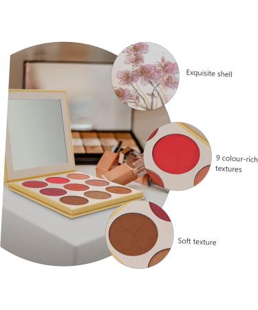 Healeved 1pc 9 Loose Powder Makeup Palette Makeup Pallet Makeup Blush Kit Cosmetic Powder Facial Beauty 1 g (Pack of 1) Assorted Color - Buy Online on GoSupps.com