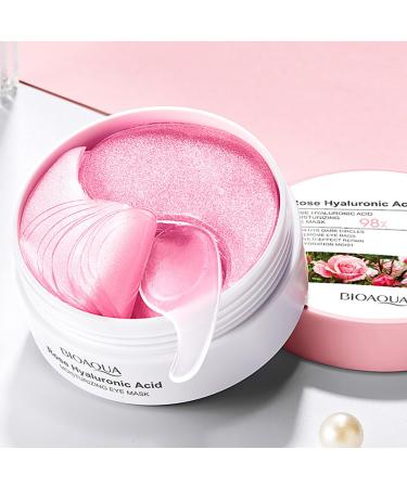 Rose Eye Mask for Lifting & Firming - Nourishing Hydration Moisturizes & Reduces Eye Bags - 80g - Buy Online on GoSupps.com