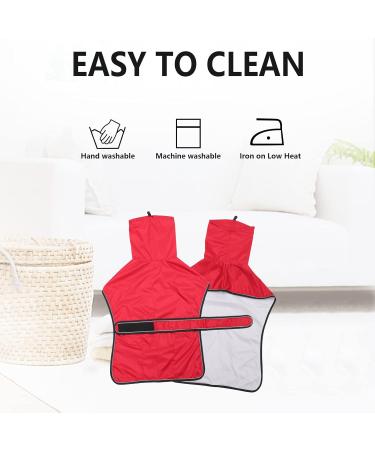 Waterproof Greyhound Light Dog Jacket | Reflective Rain Coat for Whippets & Windhounds - XS Red (46-48cm) - Buy Online on GoSupps.com