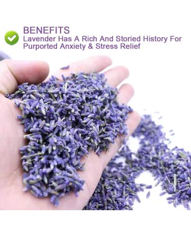 Buy 100% Pure Natural Dried Lavender Tea - Premium Lavender Buds 50g for Baking & Baths - Buy Online on GoSupps.com