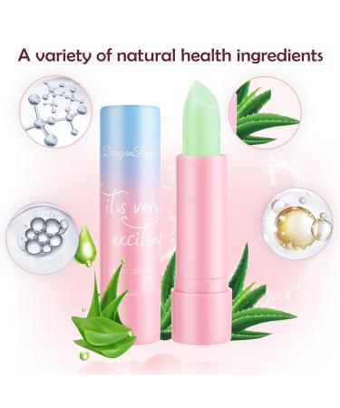 Color-Changing Moisturizing Lip Balm - Natural Peach Grape Aloe Vera & Carrot Extract | Lip Care for Women - Buy Online on GoSupps.com
