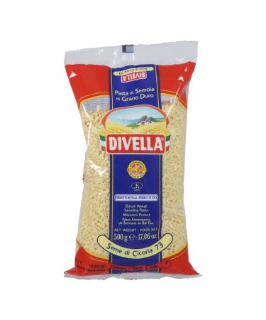 Italian Gourmet E.R. Divella Semi di Cicoria N. 73 Lot of 24 durum wheat semolina pasta 500 g + box of Italian Gourmet Polpa di Pomodoro 400 g