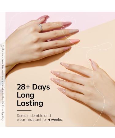 Modelones Gel Nail Polish Kit With 48w UV Led Nail Lamp Starter Kit 22 Pcs Nude Pink Soak Off Nail Gel Polish Set No Wipe Base & Top Coat Bond Primer Diy Home Nail Curing - Buy Online on GoSupps.com