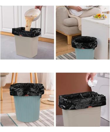 DynkoNA 3 Gallon Garbage Bags Black Trash Bags with Handles 110 Bags/2 Rolls - Buy Online on GoSupps.com