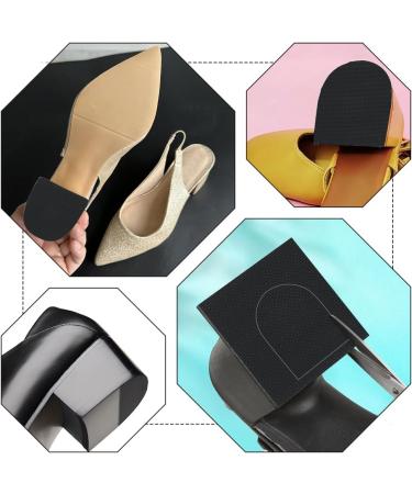 WADORN 4 Pairs Replacement Rubber Heels - Non-Slip 6mm Sole Pads for Women's Boots & Men's Leather Shoes - Durable Shoe Repair Accessories - Buy Online on GoSupps.com
