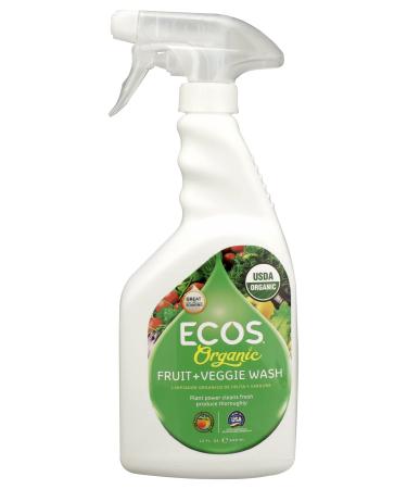 ECOS, Wash Fruit and Veggie Organic, 22 Fl Oz