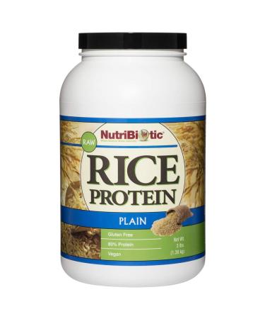 NutriBiotic Raw Rice Protein Plain 3 lbs (1.36 kg)