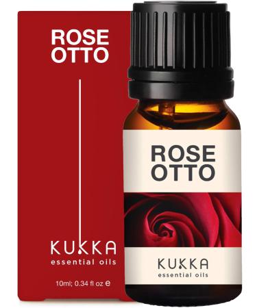 Kukka Rose Otto Essential Oil - Pure & Natural Rose Otto Oil for Diffuser Aromatherapy, Bath Bombs, Soaps and Candles - 10ml
