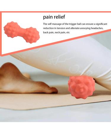 Cozlly Massage Balls with Knobs - 2-Piece Fascia Ball Set for Trigger Point & Reflex Therapy (Orange) - Buy Online on GoSupps.com