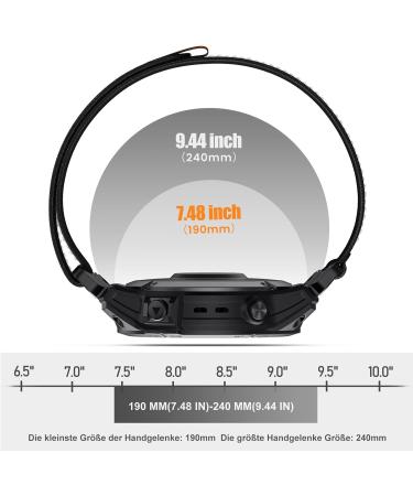 Notocity QuickFit 26mm Bracelet for Garmin Fenix 6X 5X 3 7X Pro Enduro & Descent MK1 - Durable Black Nylon Band - Buy Online on GoSupps.com