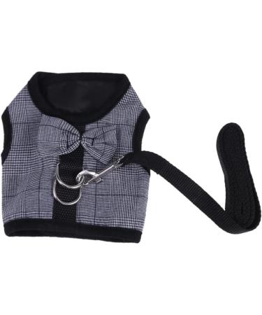 Minkissy 2-Piece Hamster Leash Set - Ferret & Guinea Pig Harness Chinchilla Costume & Rabbit Vest - Sizes Gray & Black - Buy Online on GoSupps.com