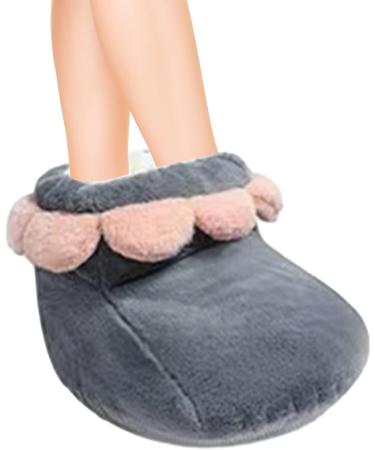 Cemeli Heated Foot Warmer | Removable Heating Pillows | Winter Accessories for Women | USB Gray Foot Warmer for Work Reading Travel & TV - Buy Online on GoSupps.com