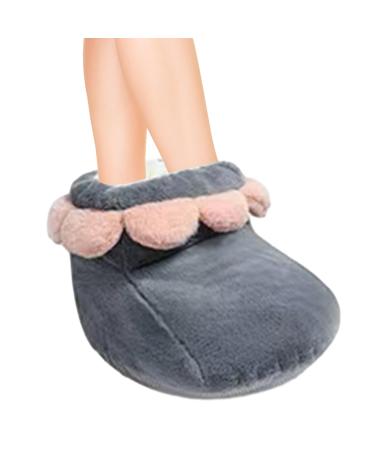 Rasoli heated foot warmer heated foot warmer with removable heating pillows foot care products for television learning reading traveling working gray USB