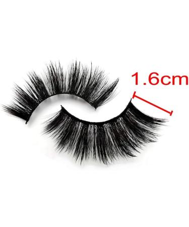JZK 8 pairs 1.6cm long thick fluffy 3D false eyelashes set reusable fake mink eye lashes with eyelash applicator tweezers G106 G106 1.6cm - Buy Online on GoSupps.com