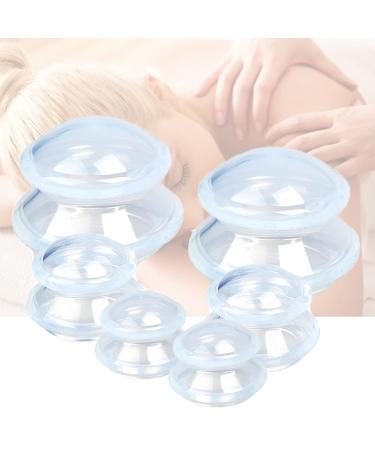 6 Sizes Cupping Therapy Set-Professional Cupping Therapy Studio and Household Silicone Cupping Set, Stronger Suction, Suitable for Myofascial Massage, Muscle, Nerve, Joint Pain Relief