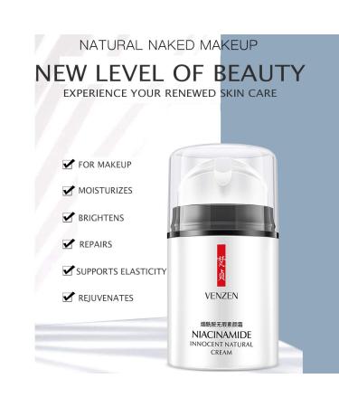VENZEN Niacinamide Cream - Natural Skin Care for Deep Hydration, Moisturizing Vitamin B3 Formula - 50g - Buy Online on GoSupps.com