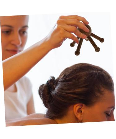 Tovinanna 4-Piece Massage Device Set - Hand Massager Scalp Massager Heated Eye Pads & Wooden Tools for Ultimate Relaxation - Buy Online on GoSupps.com