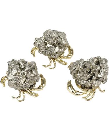 1pcs Crab Shape Natural Stones Pyrite Crystals Quartz Home Decor - (Color: 1) Obelisk - Buy Online on GoSupps.com