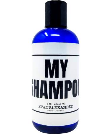 Evan Alexander Grooming MY Shampoo - Supports Hair Growth and Nourishes the Scalp with Peppermint Oil Tea Tree Oil Organic Aloe Vera - Vegan - 8 oz - Great Scent