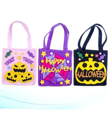 STOBAZA Cat Purse 6 Pcs Felt Candy Bags Halloween Decor Halloween Goodie Bag Kids Candy Container Skeleton Decorate - Buy Online on GoSupps.com