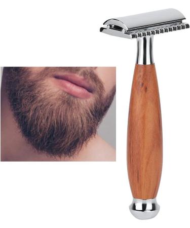 Dekaim Wooden Handle Razor | Classic Men's Double Blade Safety Razor | Premium Manual Shaving Experience - Buy Online on GoSupps.com