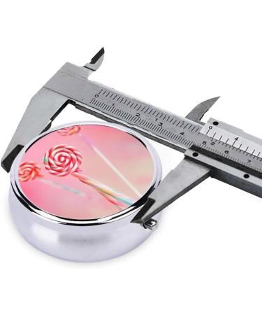 Colorful Round Pill Box Organizer - 3 Compartments for Travel & Pocket | Portable Lollipop Design - Buy Online on GoSupps.com