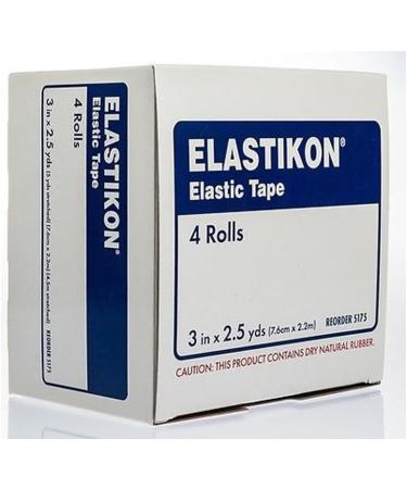 Johnson & Johnson Elastikon Elastic Tape 3 x 2.5 Yards (3 Rolls) | First Aid Tape - Buy Online on GoSupps.com