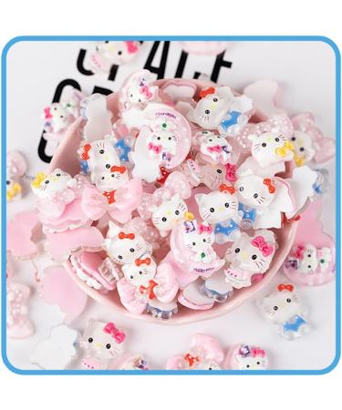 50Pcs Hello Kitty Nail Charms - 3D Resin Jewels for Acrylic Nails | Cute Cartoon Rhinestone Decorations and DIY Nail Art Accessories | Kawaii Manicure Tips - Buy Online on GoSupps.com