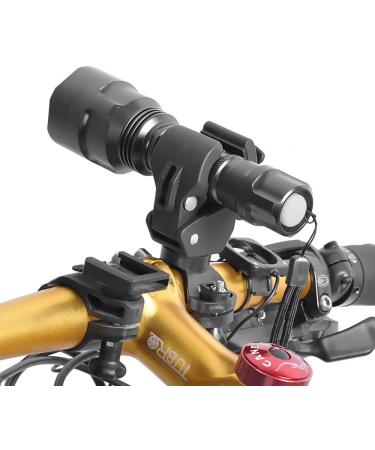 2pcs Universal 360 Rotation Bike Flashlight Mount Holder | Adjustable Bicycle Light Stand with Quick Release Buckle - Buy Online on GoSupps.com