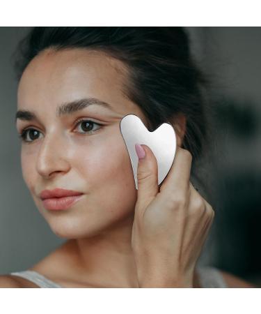 Sha Tools for Face - Stainless Steel Facial Muscle Scraping Board Portable Sha Scraping Tool for Business Trip Home Travel Beauty Salon - Buy Online on GoSupps.com