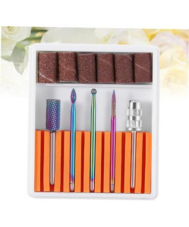 POPETPOP 1 Set Nail Drill Bits Nail Art Equipment Braiding Hair Supplies Dappen Dish for Acrylic Nails Tweezers Sheath Tiny Straw Hat Bunny Ear Pearl Clip Cuticle Drill Bit Manicure Tool 6.5x5.5cm Orange - Buy Online on GoSupps.com