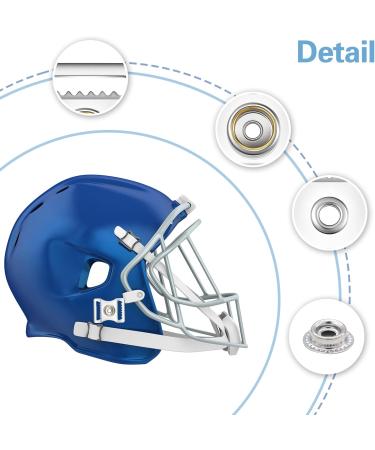 10 Sets Sports Helmet Repair Kit - Stainless Steel Push Button Buckle & Chin Straps for Football Baseball Hockey - 20x26mm & 28x34mm Accessories - Buy Online on GoSupps.com