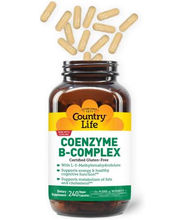 Country Life Coenzyme Vitamin B Complex Caps 240 Capsules and Magnesium Citrate 250 mg 120 Tablets Bundle - Buy Online on GoSupps.com