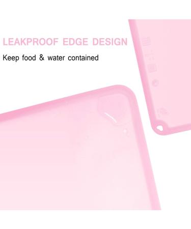 Silicone Kids Placemat - Non-Slip Reusable Baby Dining Mat in Baby Pink - Buy Online on GoSupps.com
