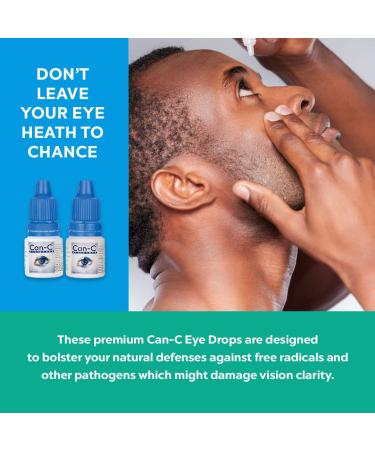 Can-C Eye Drops with EZ Drops Reflective Applicatory Strips - Antioxidant Lubricant Eye Drops (2 Count) - Buy Online on GoSupps.com