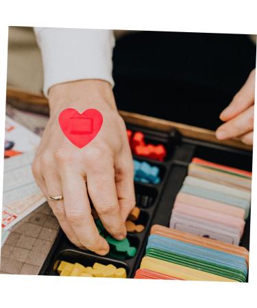 Buy Kisangel Heart Stickers - 30 Sheets Self-Adhesive Waterproof Bandages for Kids | Large Heart-Shaped Dressing Pads - Buy Online on GoSupps.com