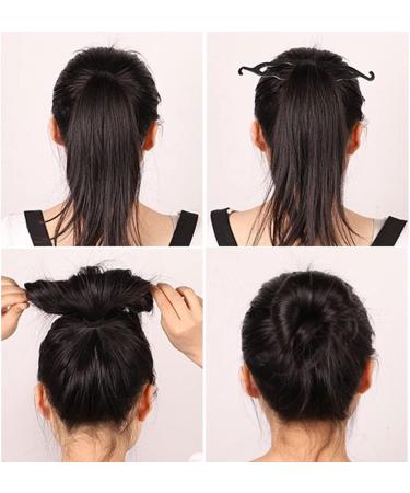 5 Pcs Plastic Bun Shaper Magic Bun Maker Curler Roll Hair Tool Hair Styling Accessories for Women Girls - Buy Online on GoSupps.com
