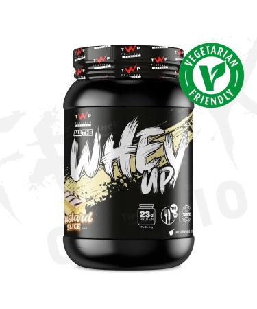 TWP Nutrition Platinum Series All The Whey Up Protein Powder Shake 23g Whey Protein Low Fat Low Carbs 2.1kg/900g & 70/30 Servings Vegetarian (Vanilla Custard Slice 900g) Vanilla Custard Slice 900g - Buy Online on GoSupps.com
