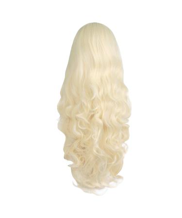 MapofBeauty 32 Long Light Blonde Spiral Curly Cosplay Wig | Perfect for Costumes & Parties - Buy Online on GoSupps.com