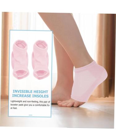 NOLITOY Height Lift Inserts for Men - Invisible Heel Insoles | Increase Height with Comfortable Shoe Filler | 12.5x12cm Pink Polyester Cotton - Buy Online on GoSupps.com