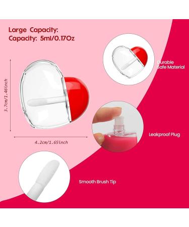 Buy Peiylism 20pcs Empty Lip Gloss Wand Tubes & Heart Shaped Lip Balm Tubes - 5ML DIY Cosmetic Containers for Women & Girls - Buy Online on GoSupps.com